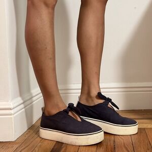 Aldo Rise Misha Nonoo Collection 2016 Platform Canvas Shoes Size 7 Bow‎ Tie